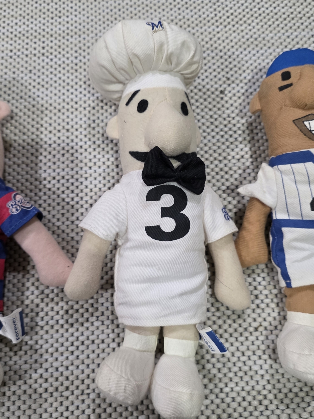 Vintage Milwaukee Brewers Racing Sausages Plush Dolls - Lot of 4 (#1, #2, #3, #4 - Picture 5 of 12